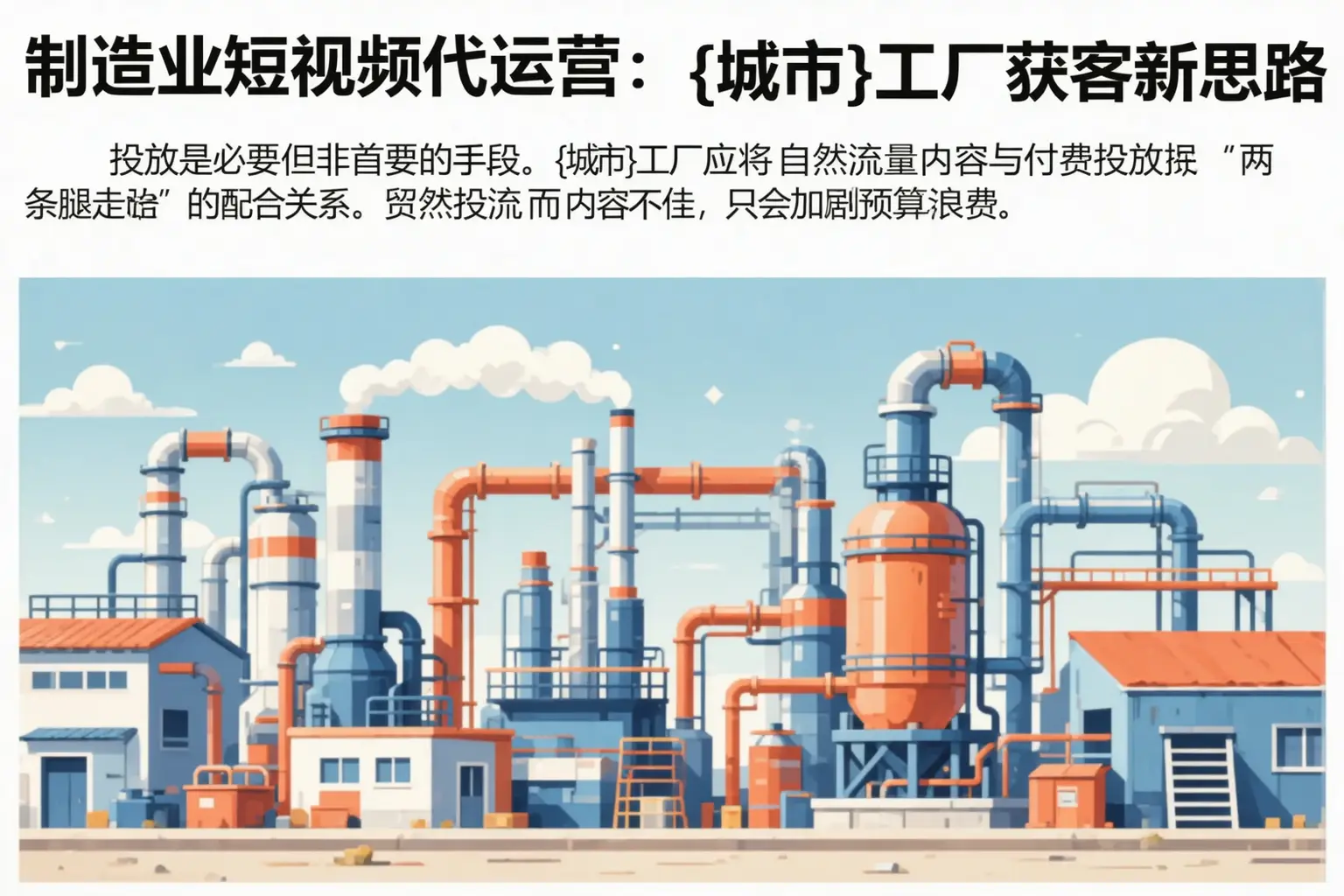 制造业短视频代运营:灵寿工厂获客新思路